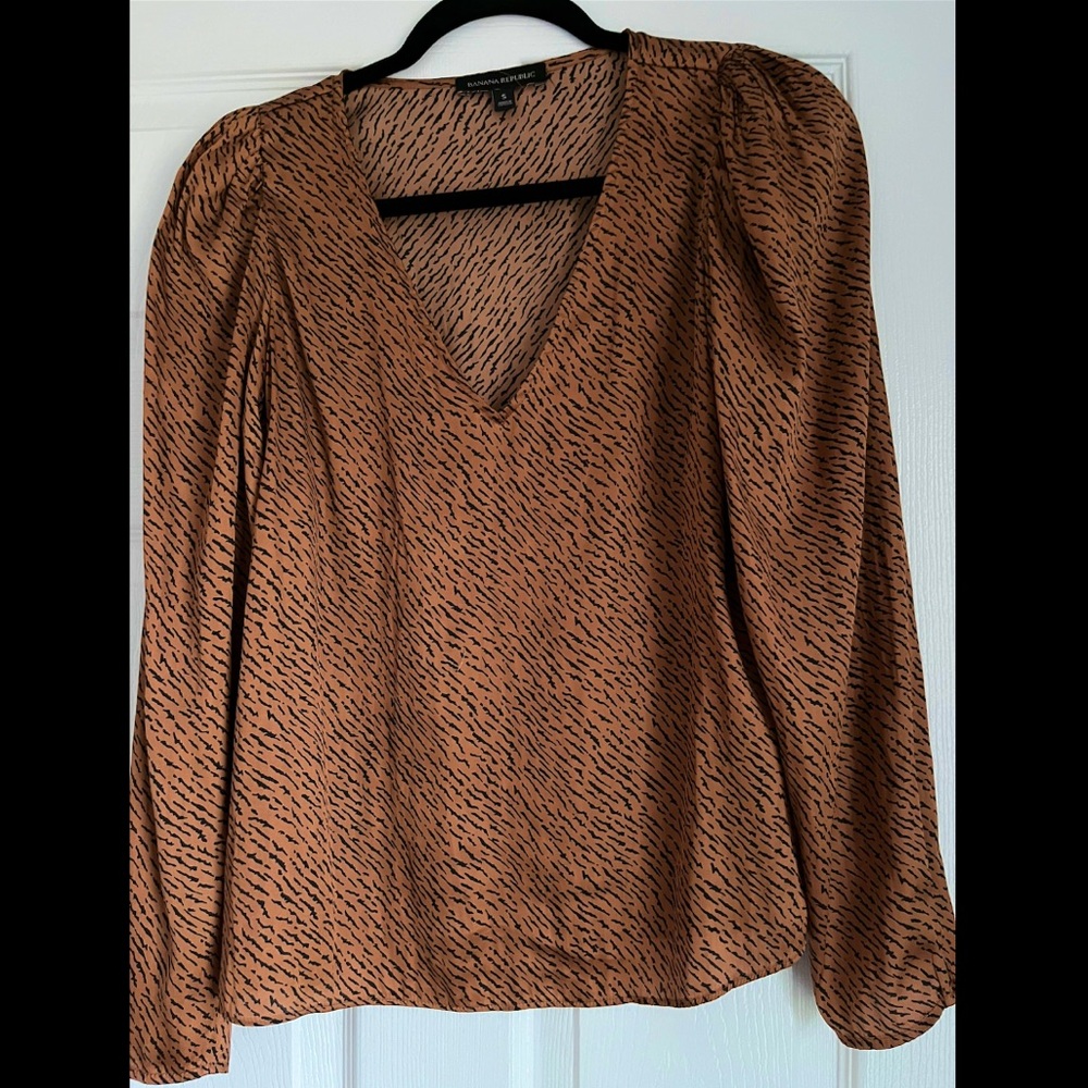 Animal print blouse